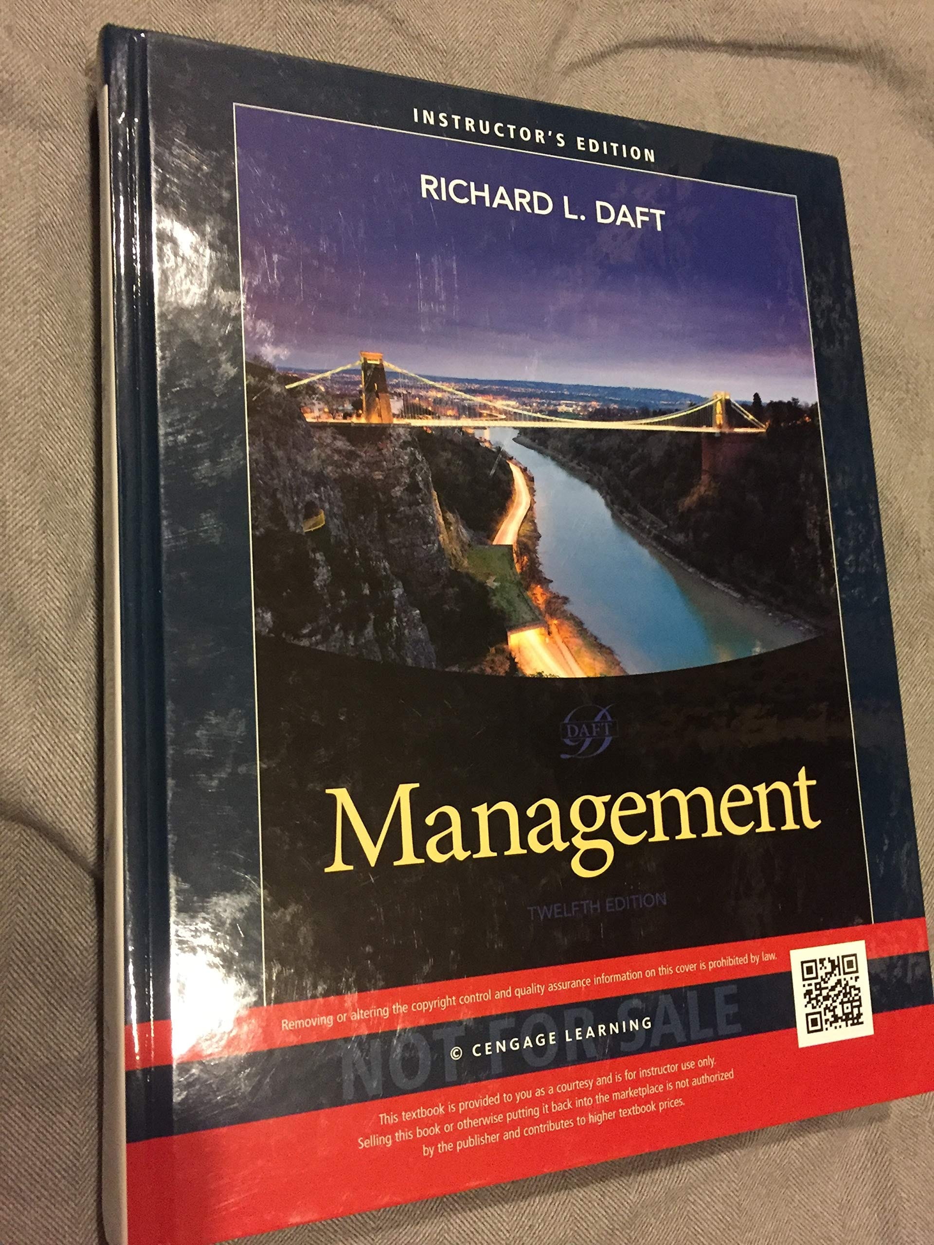 MANAGEMENT 12TH.EDITION 2016 DAFT I.E.