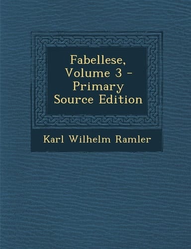 Fabellese, Volume 3 - Primary Source Edition (German Edition)