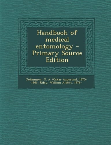 Handbook of medical entomology