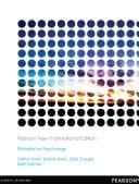Statistics for Psychology Pearson New International Edition