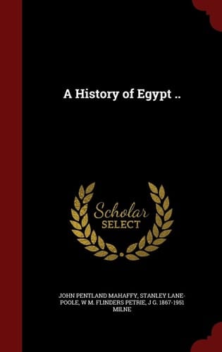 A History of Egypt . .