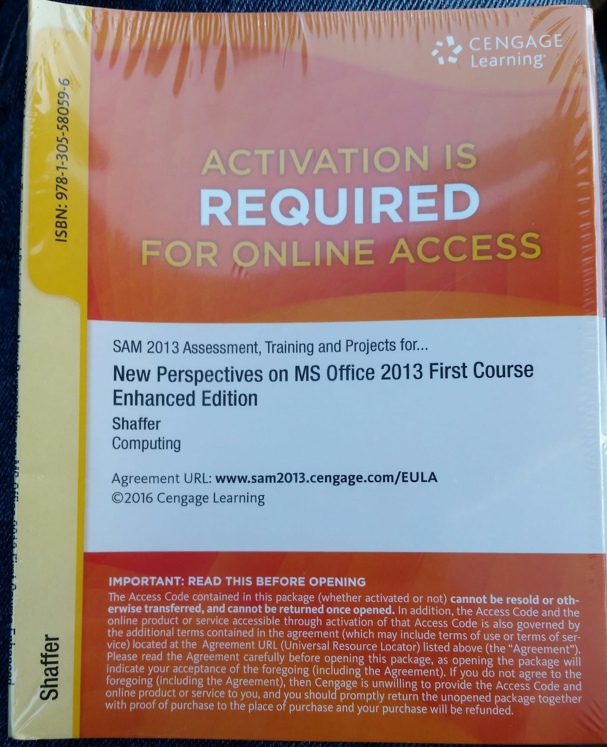 SAM Cengage 2013 New Perspectives on MS Office 2013 First Course ENHANCED EDITION