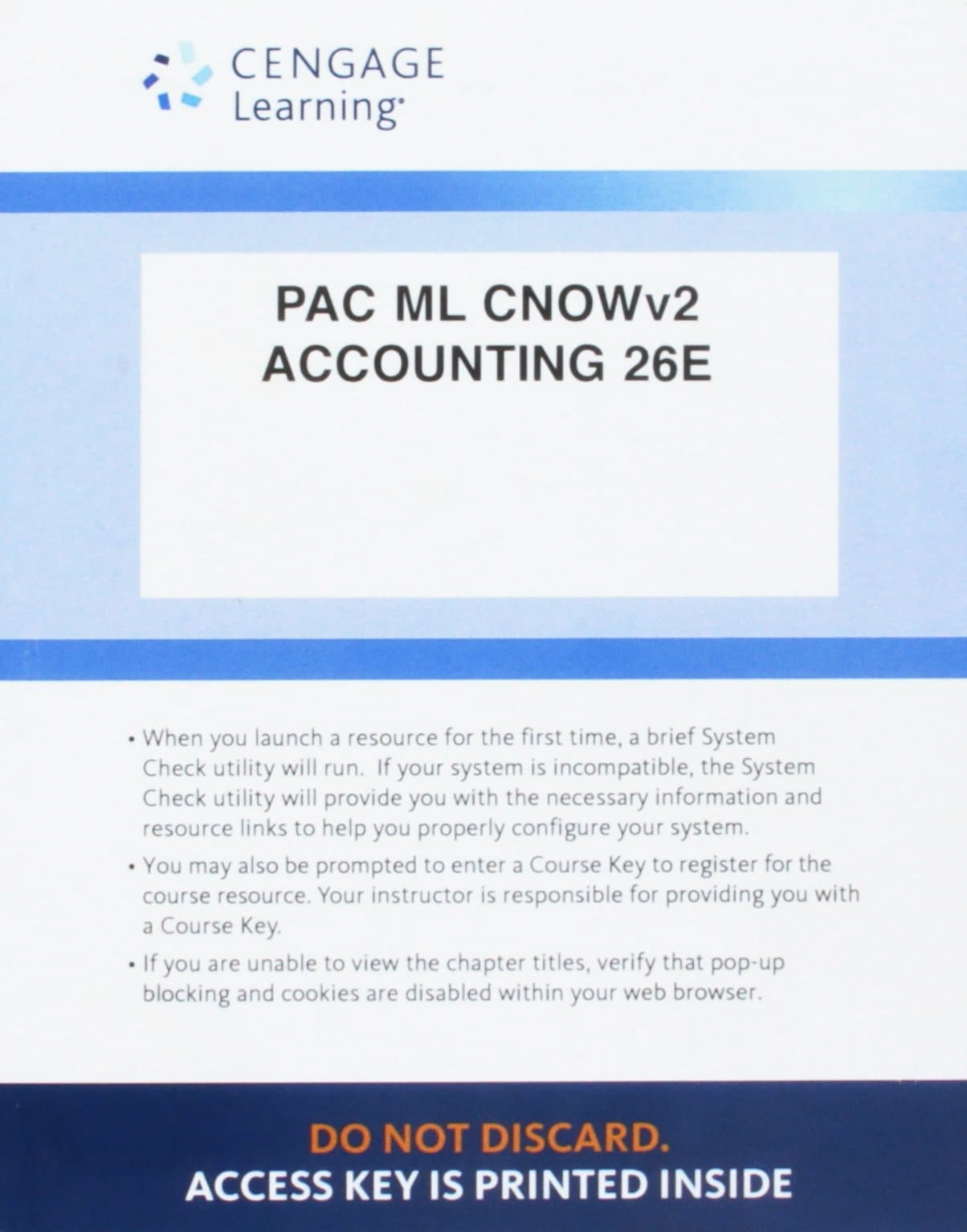 2 Semester Cengage Now, Warren Accounting