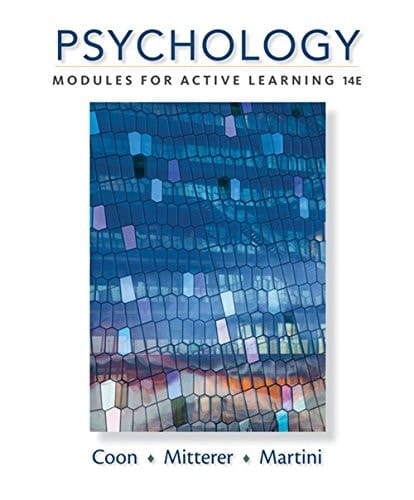 Psychology: Modules for Active Learning