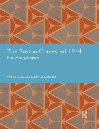 The Boston Contest of 1944 Prize Winning Programs