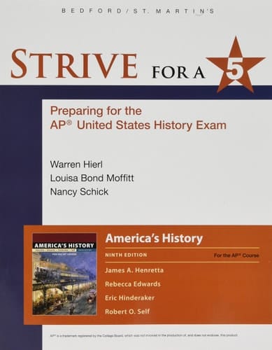 Strive for a 5 for America's History Preparing for the Ap(r) U. S. History Exam