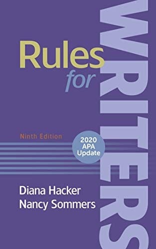 Rules for Writers with 2020 APA Update