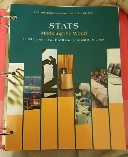 Stats: Modeling the World: 4th Edition: Custom Edition