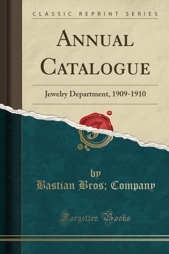 Annual Catalogue: Jewelry Department, 1909-1910 (Classic Reprint)