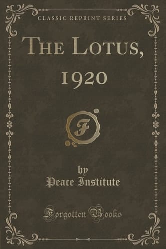 The Lotus, 1920 (Classic Reprint)