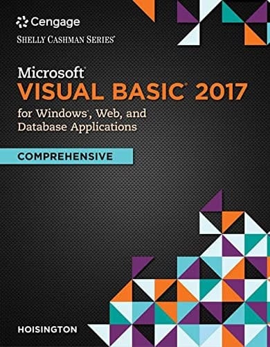 Microsoft Visual Basic 2017 for Windows Applications Introductory