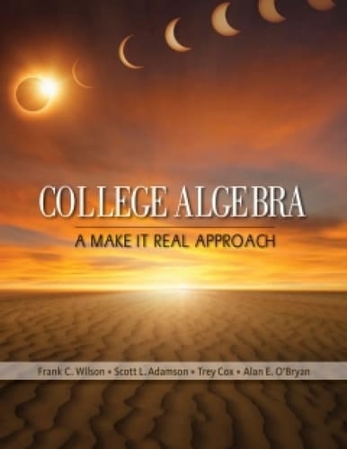 WebAssign for Wilson/Adamson/Cox/O'Bryan's College Algebra: A Make it Real Approach, 1st Edition [Instant Access], Single-Term