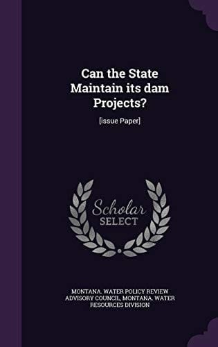 Can the State Maintain Its Dam Projects? [Issue Paper]