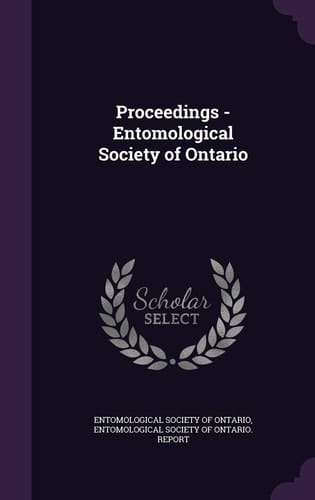Proceedings - Entomological Society of Ontario