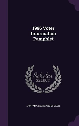 1996 Voter Information Pamphlet