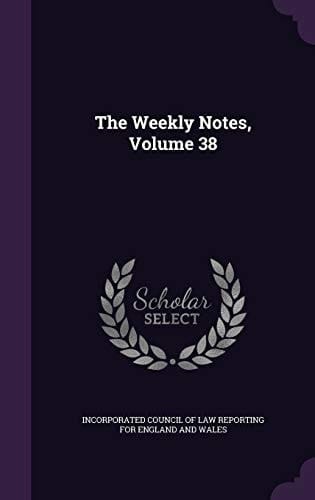 The Weekly Notes, Volume 38