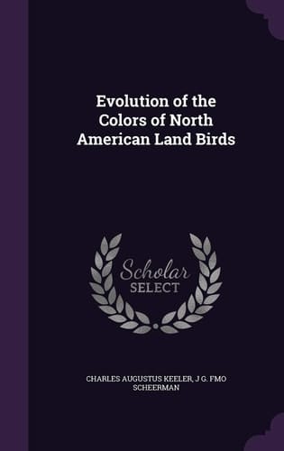 Evolution of the Colors of North American Land Birds