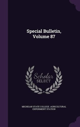 Special Bulletin, Volume 87