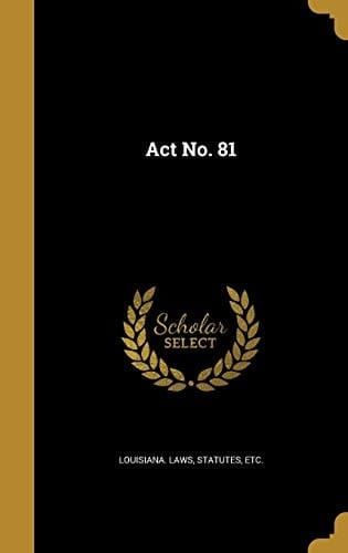 Act No. 81