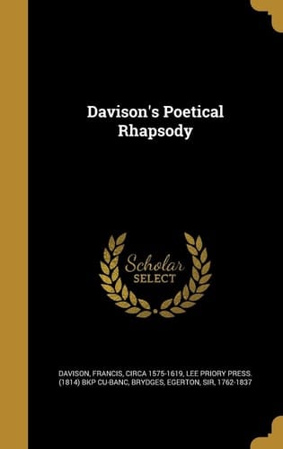 Davison's Poetical Rhapsody
