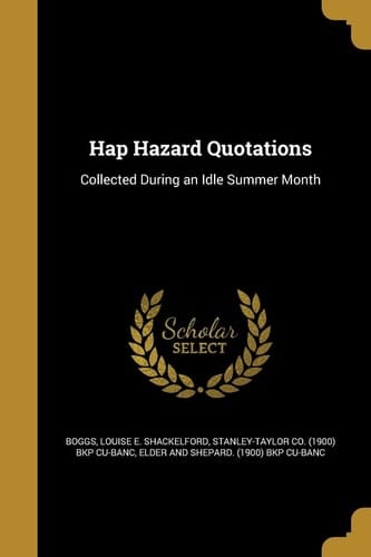 Hap Hazard Quotations