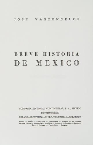 Breve Historia de Mexico