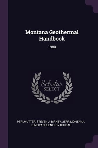 Montana Geothermal Handbook 1980