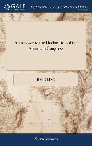 An Answer to the Declaration of the American Congress