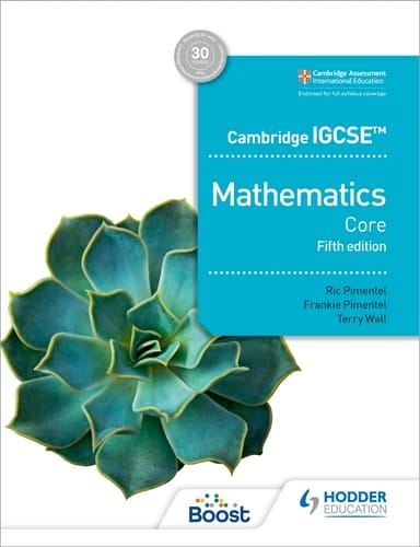 Cambridge IGCSE Core Mathematics Fifth Edition Hodder Education Group
