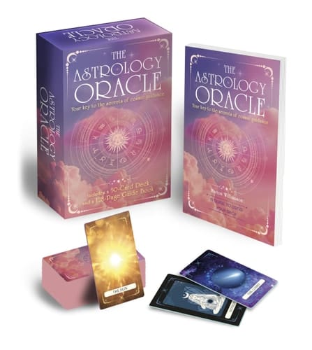 The Astrology Oracle Book and Card Deck Includes a 50-Card Deck and a 128-Page Guide Book