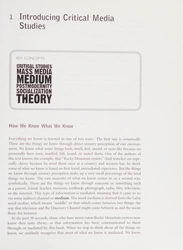 Critical Media Studies An Introduction