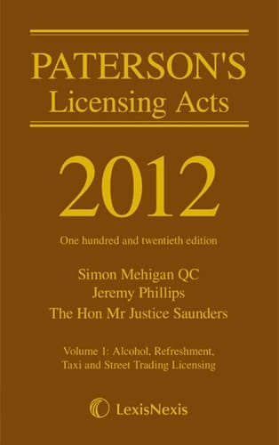 Paterson's Licensing Acts 2012