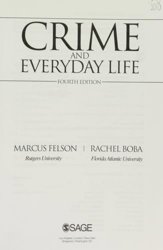 Crime and Everyday Life