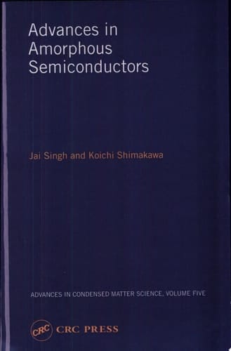 Advances in Amorphous Semiconductors
