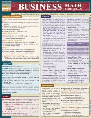 Business Math Formulas
            
                Quickstudy Business