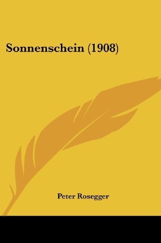 Sonnenschein (1908) (Australian Languages Edition)