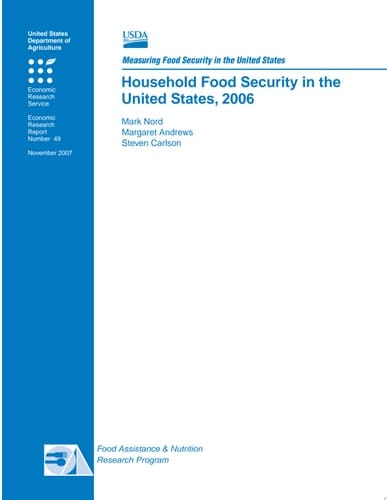 Household Food Security in the U. S. (2006)