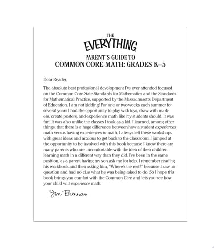The Everything Parent's Guide to Common Core Math Grades K-5