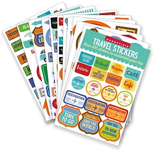 Essentials Travel Planner Stickers