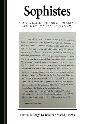 Sophistes - Plato’s Dialogue and Heidegger’s Lectures in Marburg (1924-25)