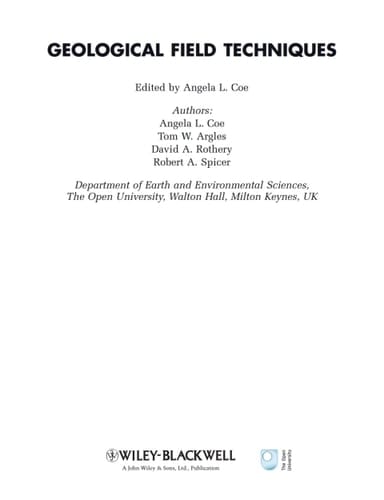 Geological Field Techniques