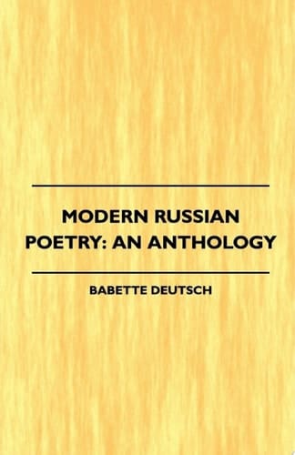 Modern Russian Poetry: An Anthology (1921)