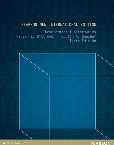 Developmental Mathematics: Pearson New International Edition, plus MyMathLab with Pearson eText