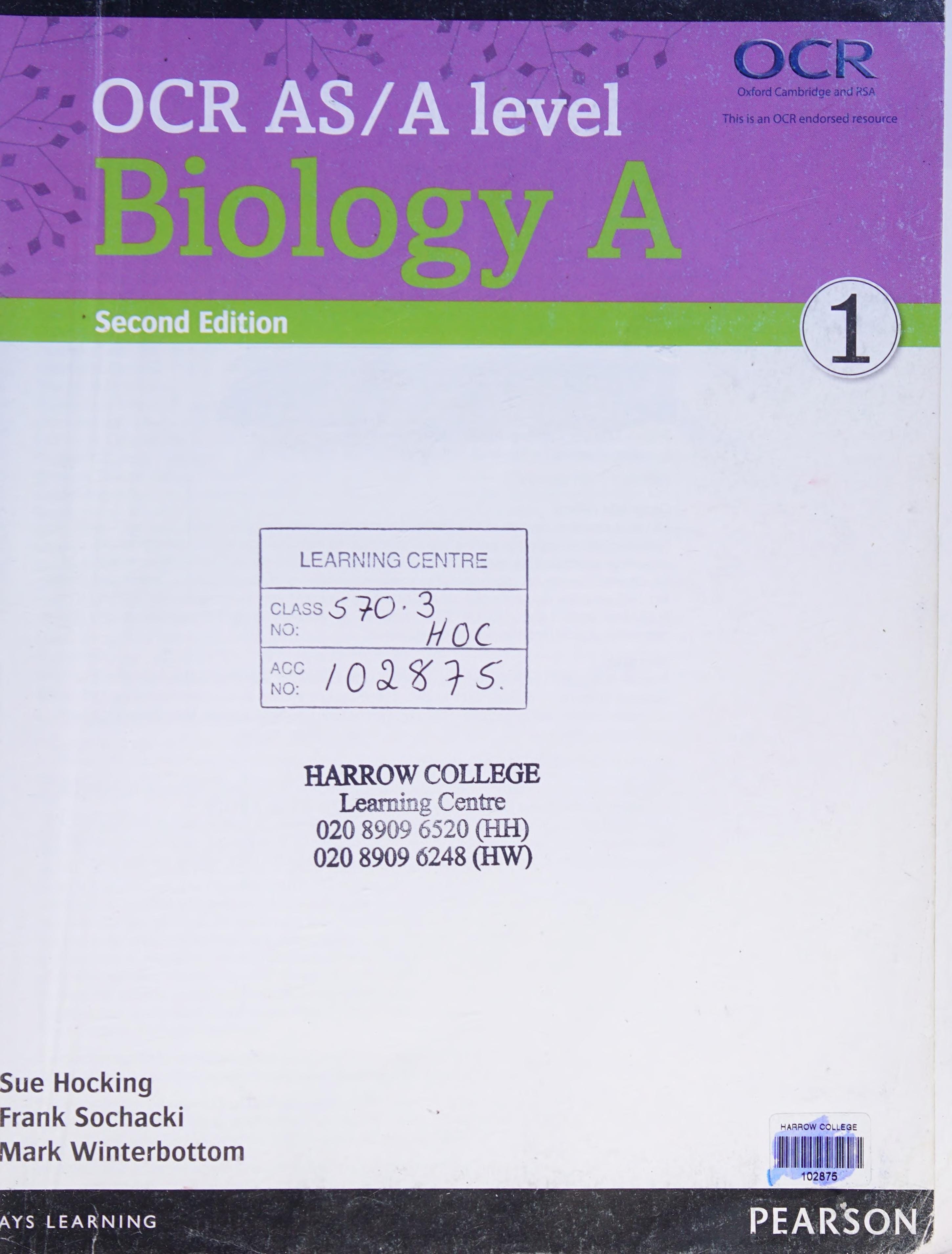 OCR AS/A Level Biology A 2015: OCR AS/A level Biology A Student Book 1 + ActiveBook Student Book 1 + ActiveBook (OCR GCE Science 2015)