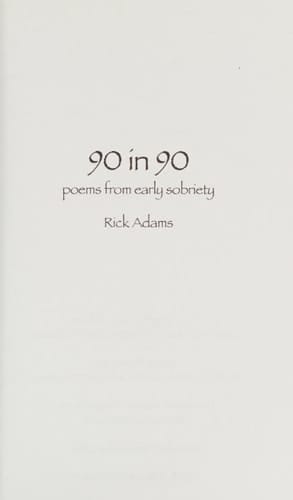 90 In 90 Poems from Early Sobriety