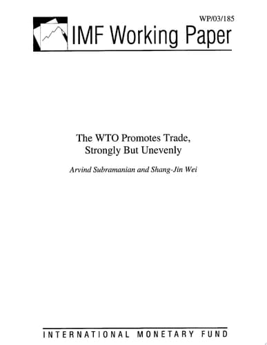 The WTO Promotes Trade, Strongly But Unevenly