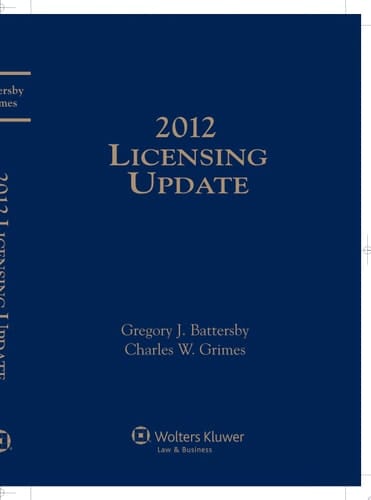 Licensing Update 2012