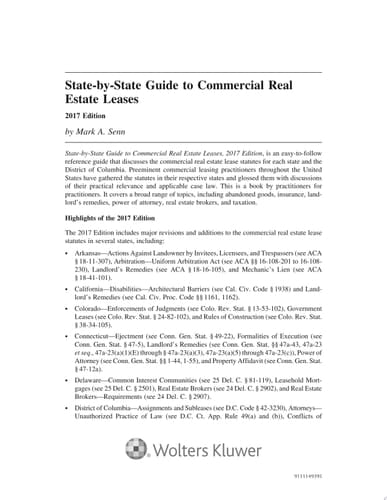 State-by-State Guide to Commercial Real Estate Leases, 7th Edition