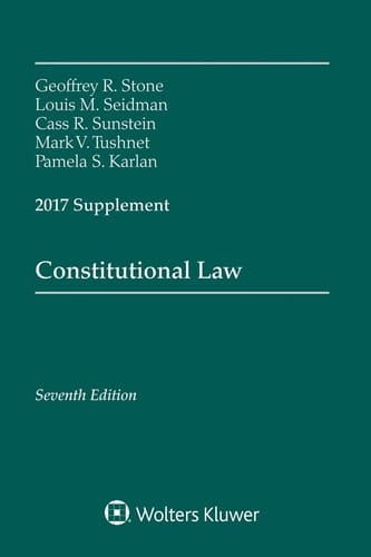 Constitutional Law 2017 Supplement
