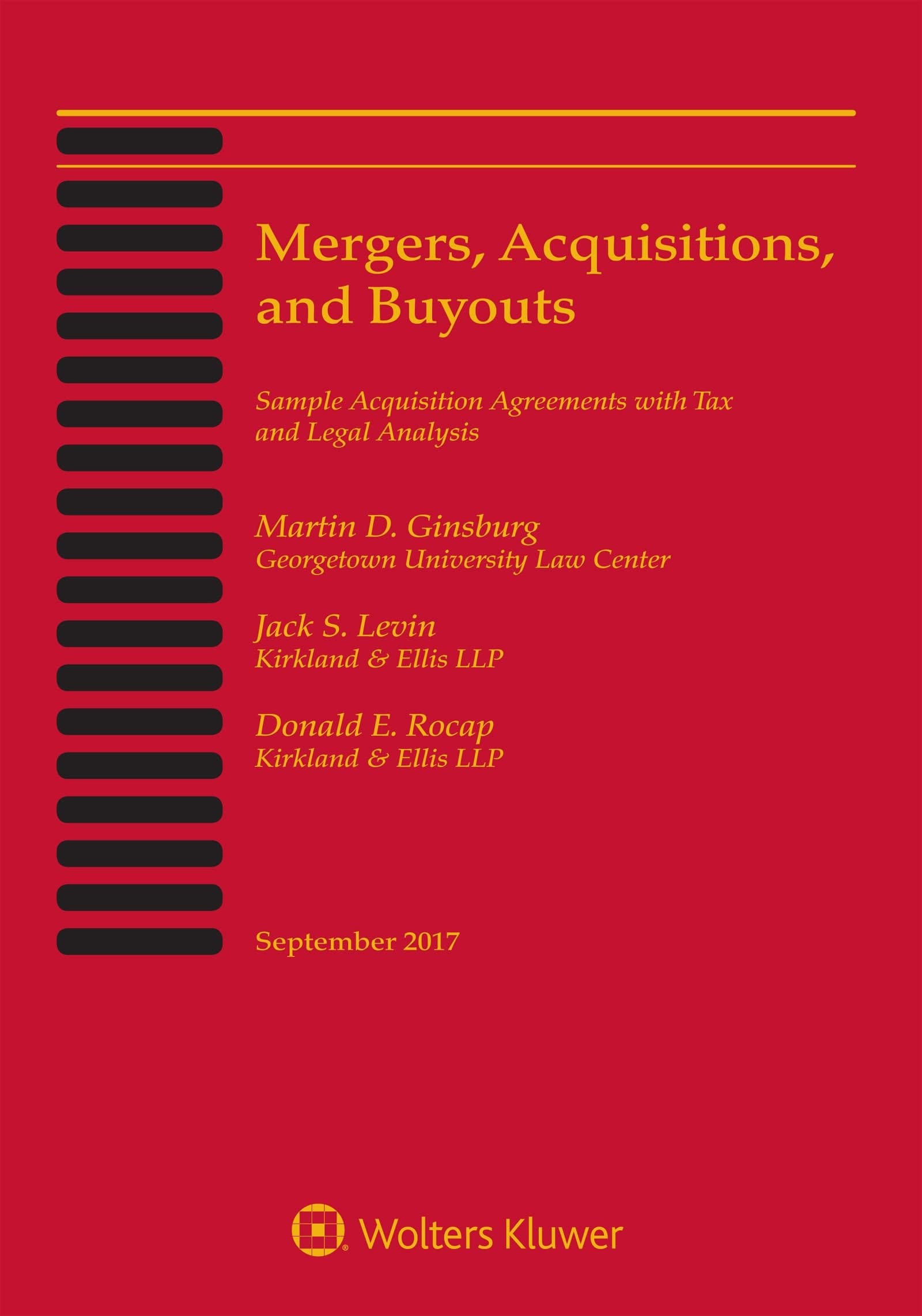 Mergers, Acquisitions, and Buyouts September 2017: Five-Volume Print Set